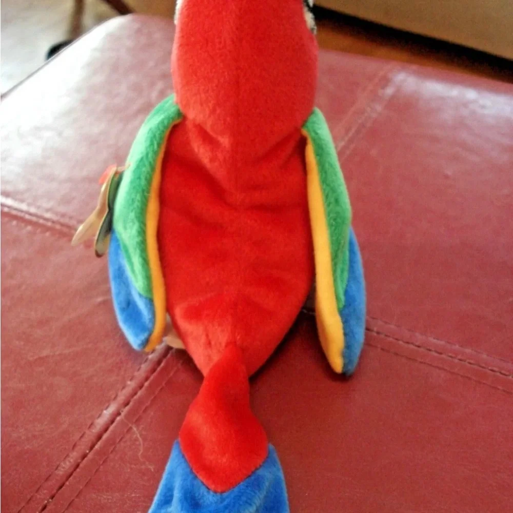 Ty Vibrant Parrot Plush with Red, Green, and Blue new rare 1998